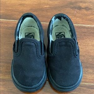 Toddler Vans Classic Black slip ons
